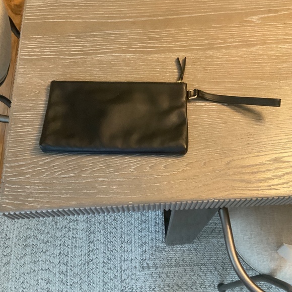 Tory Burch, Charlie, Black leather clutch - Picture 2 of 6